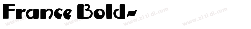 France Bold字体转换